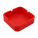 Silicone Cigarette Ashtray Smokers Ash Container Tray for Home Outdoor Red