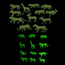 12pcs Glow In The Dark Animal Fluorescent Luminous Stickers Kids Bedroom JR