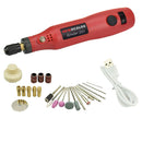 Multi-function 10W Electric Drill Grinder Sander Kit 3 Speeds USB Charging
