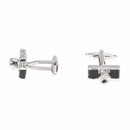 Black cufflinks for shirt Plane Camera zirconia Dragon Ball Blocks