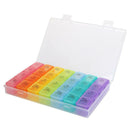 28 Grid 7 Days Weekly Pill Case Medicine Tablet Dispenser Pill Box Splitter
