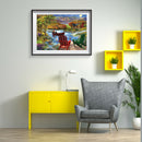 5D DIY Diamond Painting Country Boatman Full Drill Embroidery Picture Decor