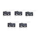 5Pcs Micro Limit Switch Long Lever Arm Subminiature SPDT Snap Action S Bj