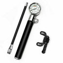 Bicycle Pump With Gauge High Pressure Meter Shock Hand Bike Air Inflator Alloy