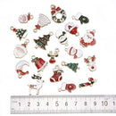 Wholesale Enamel Metal Alloy Christmas Charms Pendant Jewelry DIY Craft Findings