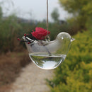 Bird Glass Vase Bottle Terrarium Hydroponic Container Pot Flower Diy Table