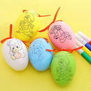 DIY Colorful Painted Eggs Plastic Manual Making Egg Toys Kid Education Toys