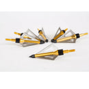 New 6 Pcs Hunting Arrow Broadheads 100 Grain 3 Blades - Fits Crossbow Compound