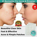 36Pcs Skin Tag & Acne Patch - NEW Hydrocolloid Acne & Skin Tag Remover Patches