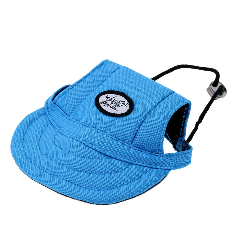 2-Pack Canvas Beret Cap Beseball Hat Sunbonnet With Ear Holes For Small Dog