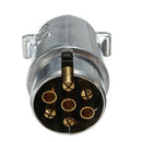 7 Pin Plug Round Male Metal Caravan Trailer Truck Ute Automotive Parts Boat A