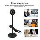 Desktop USB 2.0 Rotatable Computer Webcam 30fps With Microphone 480P 5 Million