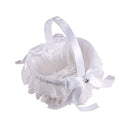 Wedding Flower Basket Girl Bowknot Rose Decoration Basket Party Supplies