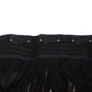 Dark Brown Width 25cm Lady Long Curl Wavy Clip-on Sexy Stylish Hair Extensi
