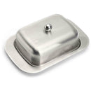 Butter Dish Box Container Cheese Server Storage Keeper Tray Stainless Lid S M2K8