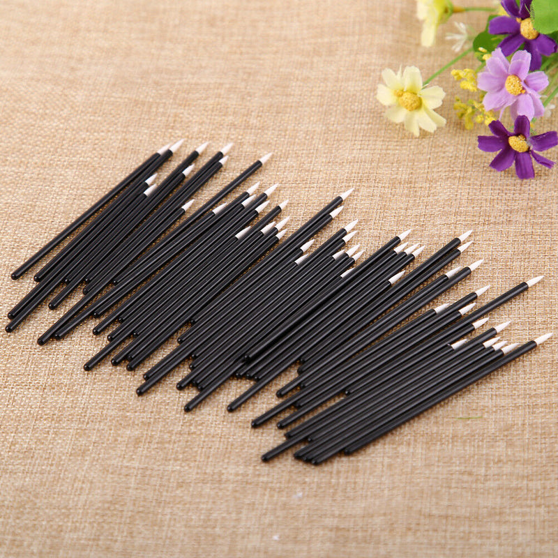 50x Disposable Liquid Eyeliner Brush Eye Lip Liner Tools Make Up Applicator Wand