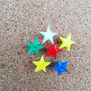 40pcs Push Pins Star Head Thumbtack Notice Board Map Tacks Office School Plastic