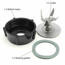 4 Cutter Blender Blade with Bottom Base and Sealing Rubber Gasket For Oster