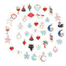 60Pcs Wholesale Mixed Enamel Pendants Charms Craft DIY Jewelry Making Findin3C