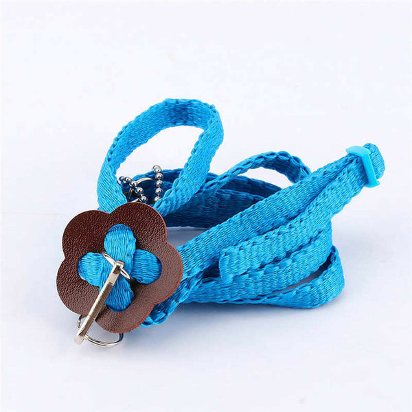 1Pc Adjustable Washable Nylon Pet Bird Parrot Harness Leash Outdoor Walking Rope