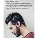 True Bone Conduction Headphone with Mic 145mah for Cycling Driving Gym Red