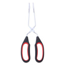 2pieces Kitchen Tongs Bread Food Serving Tongs Silicone Handles 23.5/33cm