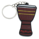 Fashion Music Keyring Djembe Keychain Purse Bag Pendant Car Hanging Decor