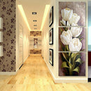 Floral Canvas Art Tulip Flower Wall Painting Bedroom 3 Panels Print Decor