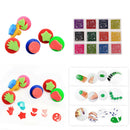 Kids Painting Ink Pad Stamp and Sponge Painting Shapes Art Crafts Supply
