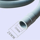 200cm Universal Wash Machine Waste Drain Hose Extension Pipe +Connector&Clips
