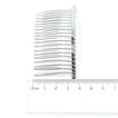 10 Pieces DIY Blank Metal Hair Clips Side Comb 20 Teeth Bridal Accessories
