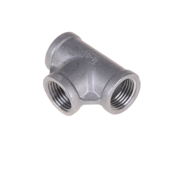1/2" Tee 3 way Female Stainless Steel 304 Threaded Pipe Fitting OZ