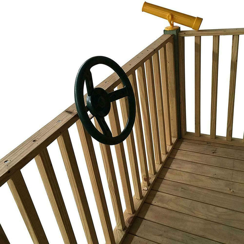 Small Children's Steering Wheel Accessories PE Compass Decor Play Small Plastic