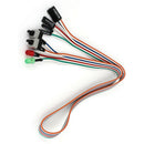 PC Case Red Green LED Lamp ATX Power Supply Reset HDD Switch Lead 20"