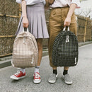 New Fashion Women'S Backpack College Wind Student Girl Bag Travel Plaid Sty