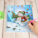 DIY Christmas Snowman Special Shaped Diamond Painting 50 Pages A4 Notebook