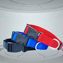 Adjustable Nylon Dog Puppy Collar with Buckle and Clip for Lead (S, Black) H7L5