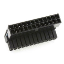 90 Degree Desktop Motherboard ATX 24Pin Female to 24Pin Male Power Adapter