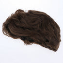 Men Brown Curly Wig Heat Resistant Hair Wigs Natural Looking for Party/Daily Use