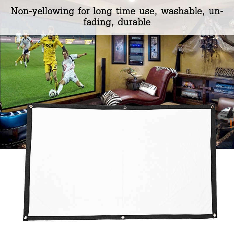 Portable Projector Screen Hd 16:9 100 Inch Diagonal Projection Screen Folda Q7U1