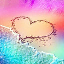 Full drill DIY Diamond Painting Love Beach Embroidery Cross Stitch Home Decor â„–[