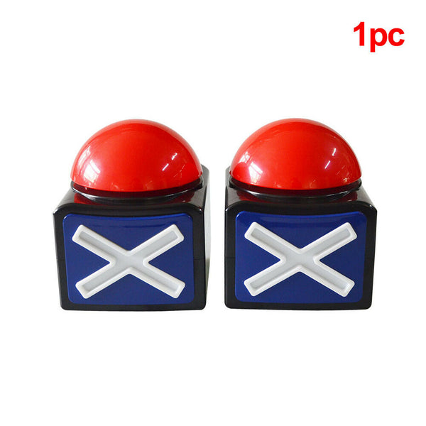 1- Game Answer Buzzer Alarm Button W/ Sound Light Quiz Got Talent Buzzer