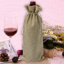 12Pcs Durable Wine Bags Burlap Red Wine Bottle Glass Bag Travel Pouch Gift WB6N6