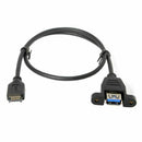 USB 3.1 Front Panel Header to USB 3.0 Type-A Female Extension Cable 50cm Pa M9Q9
