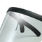 Large Full Face Shield Goggles Clear Lens Sunglasses Flat Top Wrap Visor Black