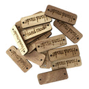 100Pcs DIY Handmade Tag Wooden Buttons Scrapbooking Embellishments Ornaments