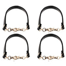 4Pieces Women Girls Bag PU Leather Short Bag Strap Replacement Purse Handle