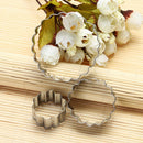 3pcs/set Carnation Flower Mold Fondant Cookie Cutter Stainless Steel Tools