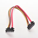 1x 22 Pin 7+15 pin Male To Female SATA Data HDD Power Combo Extension Cable  JR