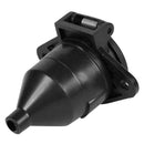 Universal 24V 7 Pin EU Round Socket Plug Connector Adapter for Trailer Auto